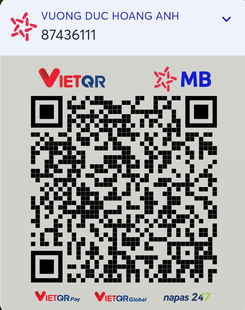 MB Bank transfer QR code for VUONG DUC HOANG ANH